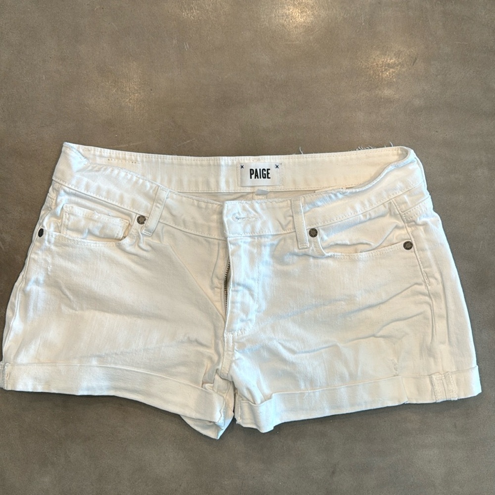 Paige White denim short